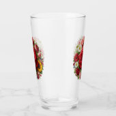 Gestaltung von Rose und Blume Glas (Rechts)