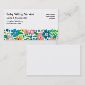 Gestaltung von Visitenkarten im Blumenstil Visitenkarte (Vorne/Hinten)