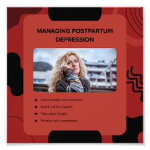 Gestaltung zum Bewusstsein für postpartale Depress