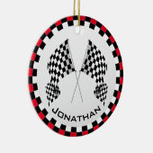 Gestaltungsdekoration für kontrollierte Flaggen Keramik Ornament (Rechts)