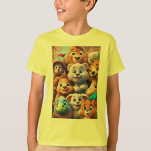 Gestaltungsdesign für ein schönes Tierbuch T-Shirt
