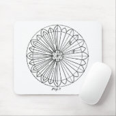 Gestaltungselement der abstrakten Blume Mousepad (Mit Mouse)