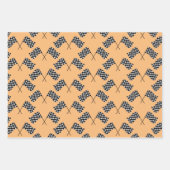 Gestaltungspapierblätter für überprüfte Flags Geschenkpapier Set (Vorderseite 3)