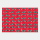 Gestaltungspapierblätter für überprüfte Flags Geschenkpapier Set (Vorderseite)