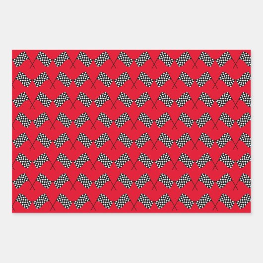 Gestaltungspapierblätter für überprüfte Flags Geschenkpapier Set (Vorderseite)