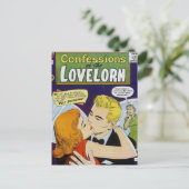 Geständnisse des Lovelorn-Comic Postkarte (Stehend Vorderseite)