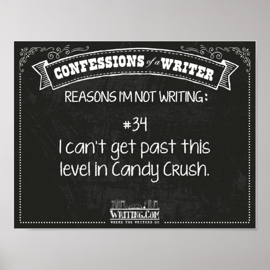 Geständnisse eines Schriftstellers: Grund #34 Poster (Vorne)