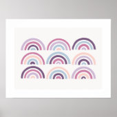 Gestanzte Regenbogen Kinderkunst - Plakat (Vorne)