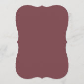 Gestanzte Tischnummer mit staubiger Rose, Kürbis u (Rückseite)