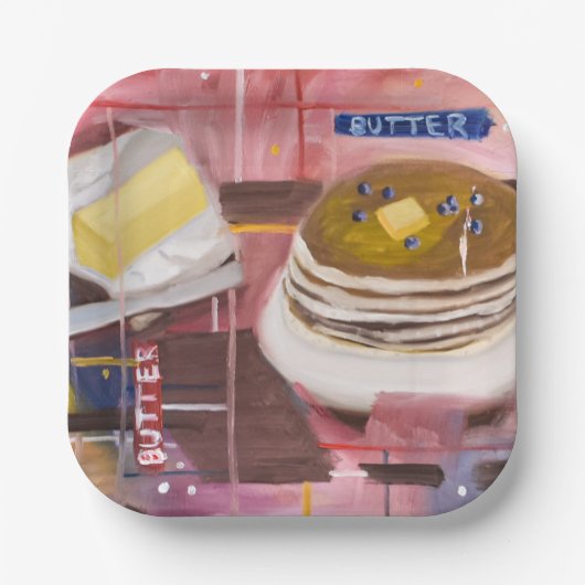 Gestapelt Pappteller (Vorderseite)