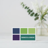 Gestapelte Blöcke - Stil C Visitenkarte (Stehend Vorderseite)