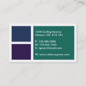 Gestapelte Blöcke - Stil C Visitenkarte (Rückseite)