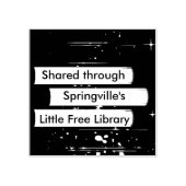 Gestapelte Bücher Design Art Briefmarke Gummistempel (Prägung)