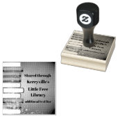 Gestapelte Bücher Design Holz-Briefmarke Gummistempel (Stempel)