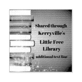 Gestapelte Bücher Design Holz-Briefmarke Gummistempel (Prägung)