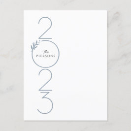 Gestapelte Daten Neue Jahre Postkarte Vertikal