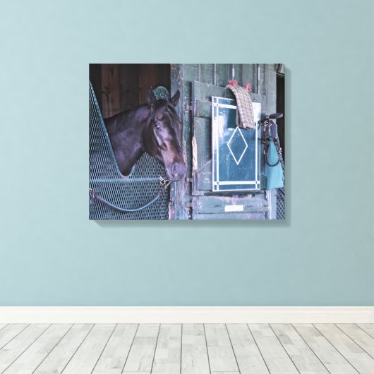 gestapelte Decke Leinwanddruck (Insitu (Holzboden))