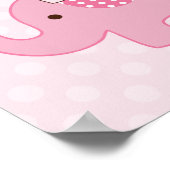 Gestapelte Elefanten mit Polka Dots Art Print Poster (Ecke)