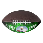 Gestapelte Fußball-Grün Football (Vorderseite)