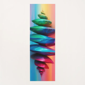 Gestapelte Iridescent Stones Yogamatte