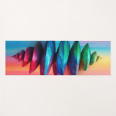 Gestapelte Iridescent Stones Yogamatte (Vorderseite (Horizontal))
