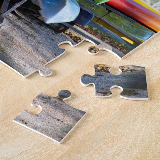 Gestapelte Kanus Puzzle (Seite)