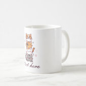 Gestapelte Kugel: Adorable Kitty Tower of Joy! Kaffeetasse (VorderseiteRechts)
