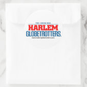 gestapelte Logo-Farbe mit Website Runder Aufkleber (Tasche)