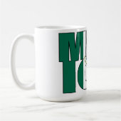 Gestapelte Mexiko Flag Word Art Kaffeetasse (Links)