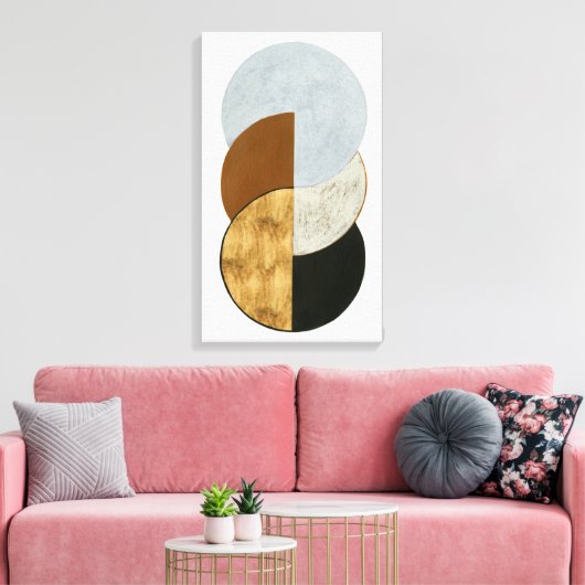 Gestapelte Münzen II Leinwanddruck (Insitu (Wohnzimmer))