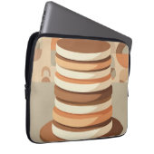 Gestapelte Pfannkuchen Retro Laptopschutzhülle (Vorne Rechts)