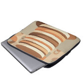 Gestapelte Pfannkuchen Retro Laptopschutzhülle (Vorne Knopf)