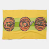 Gestapelte Pumpkins BOO Küchentücher (Horizontal)