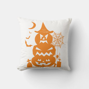 Gestapelte Pumpkins Halloween Reversible Kissen