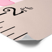 Gestapelte rosa Elefanten Wachstumsdiagramm Behalt Poster (Ecke)