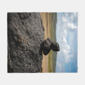 Gestapelte Steine Fleecedecke (Vorderseite (Horizontal))