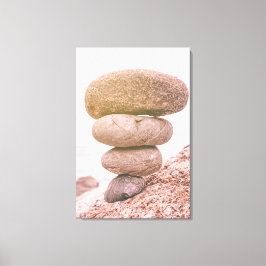 Gestapelte Steine Leinwanddruck