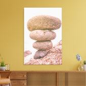 Gestapelte Steine Leinwanddruck (Insitu (Wohnzimmer))