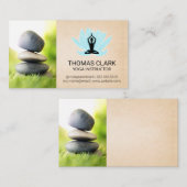 Gestapelte Steine | Yoga Mandala Pattern Visitenkarte (Vorne/Hinten)