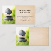 Gestapelte Steine | Zen | Yoga Visitenkarte (Vorne/Hinten)