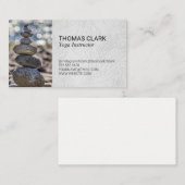 Gestapelte Steine | Zen | Yoga Visitenkarte (Vorne/Hinten)