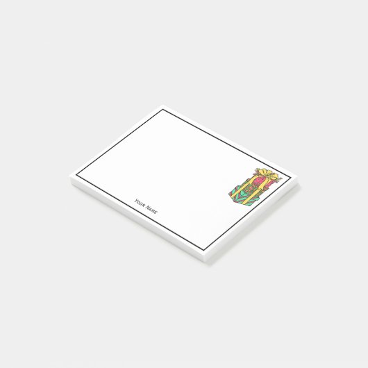 Gestapelte Weihnachtsgeschenke Weihnachten Weihnac Post-it Klebezettel (angewinkelt)