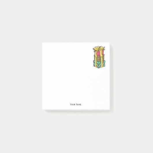 Gestapelte Weihnachtsgeschenke Weihnachten Weihnac Post-it Klebezettel (Vorderseite)