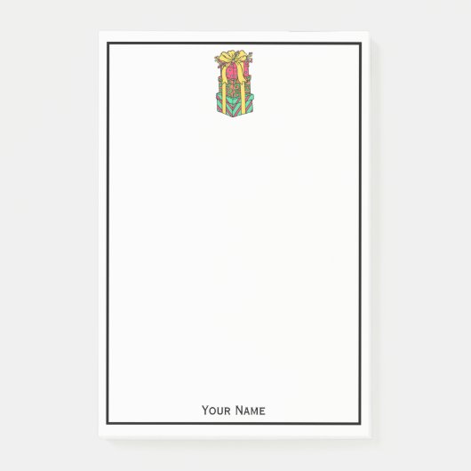 Gestapelte Weihnachtsgeschenke Weihnachten Weihnac Post-it Klebezettel (Vorderseite)