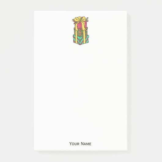 Gestapelte Weihnachtsgeschenke Weihnachten Weihnac Post-it Klebezettel (Vorderseite)