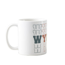 Gestapelte Wyoming Word Art