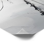 Gestapelte Zen Stones und Gentle Stream Art Poster (Ecke)