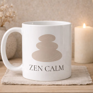 Gestapelter Stein Ruhig Klassischer Becher, 11 oz Kaffeetasse
