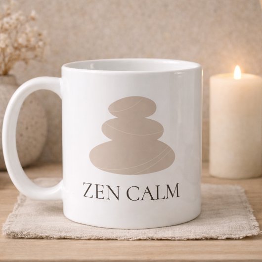 Gestapelter Stein Ruhig Klassischer Becher, 11 oz Kaffeetasse