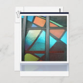 Gestattet_Glas_Skulptur Postkarte (Vorne/Hinten)